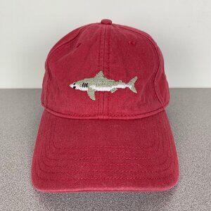 Harding Lane Shark Needlepoint Red Hat